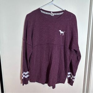 Victoria’s Secret PINK burgundy long sleeve‎ top small